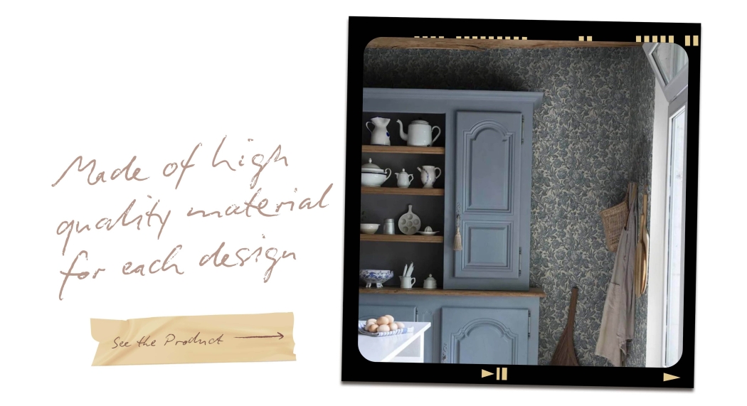 Vintage wallpaper by Honpo naturally can match with existing furniture that creates the room look perfect.